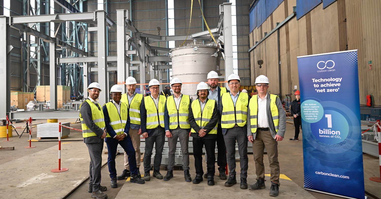 Carbon Clean achieves fabrication milestone on FlagshipONE with the project’s first carbon capture unit module